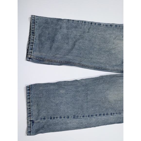 Vtg Levis 550 Jeans Men 34x30 Blue Light Wash Relaxed Fit Y2K Red Tab 2000 0351 - Picture 9 of 11